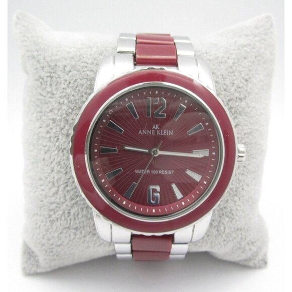 Women Anne Klein Quartz 100ft WR Analog 39mm Round Watch (H852) "New Battery" - Picture 1 of 10
